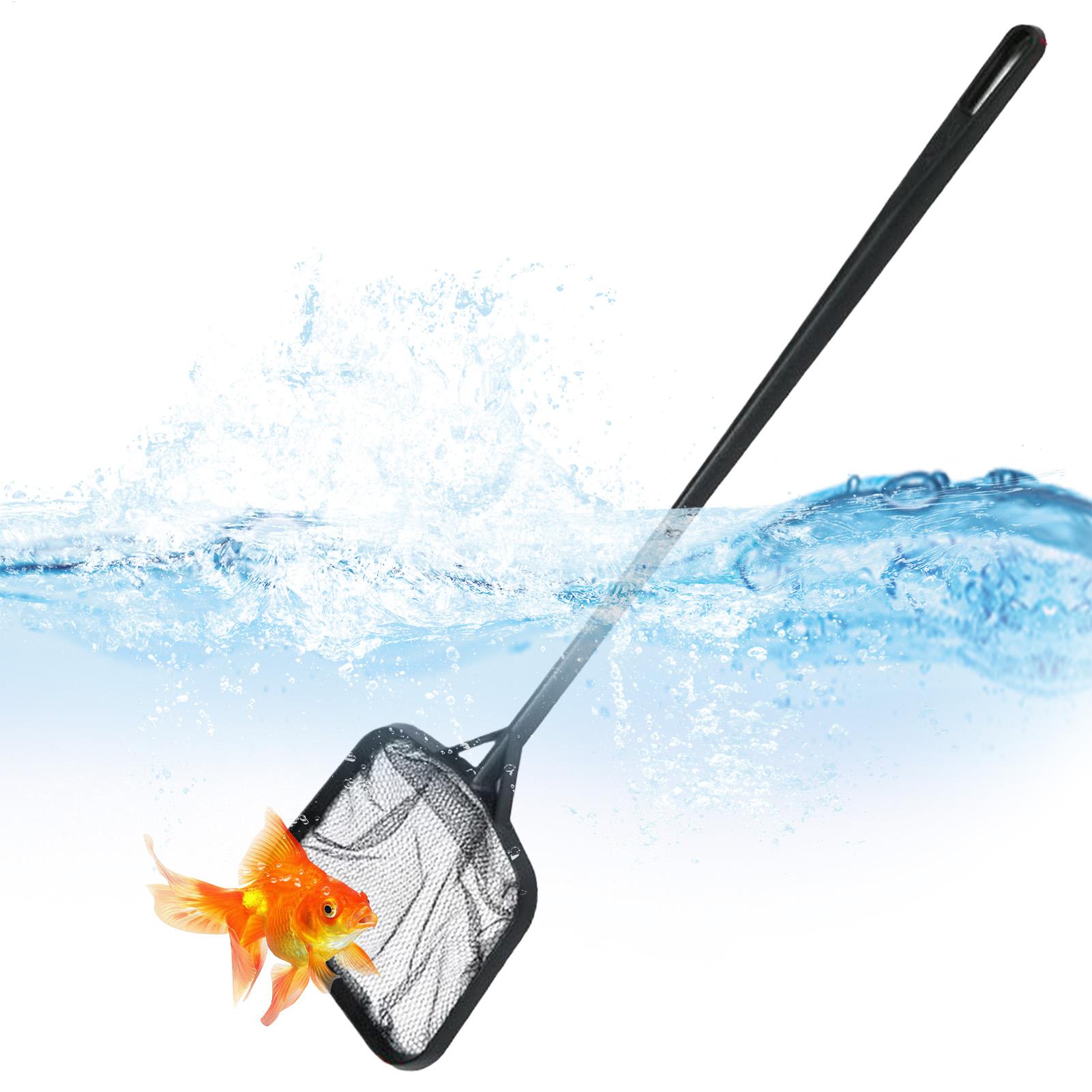 Aquarium Fish Accessories - プールネット 清掃用 ポータブルプールストレーナーネット 噴水清掃アクセサリー 水槽用ゴミ除去ツール 魚タンク用