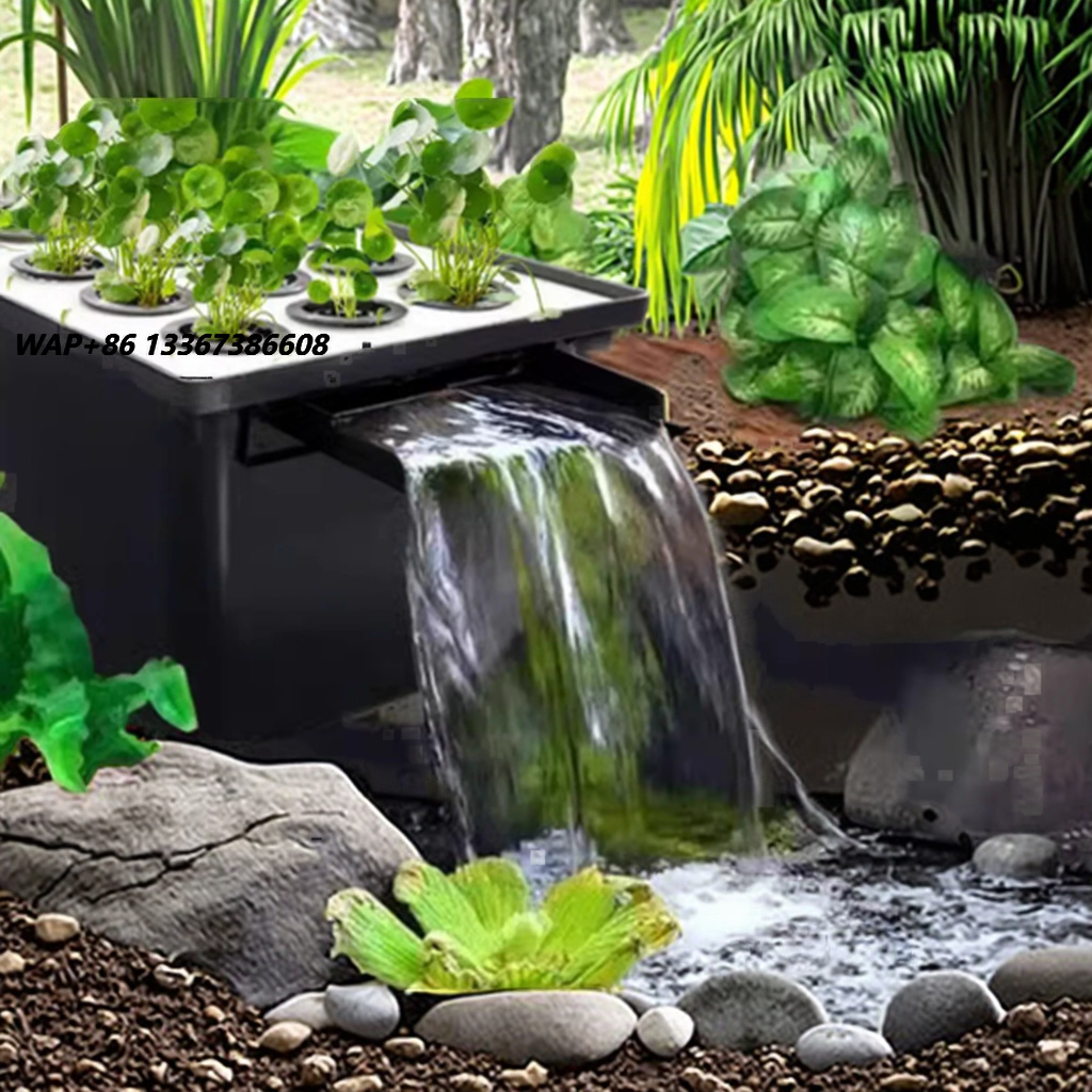 Aquarium Fish Accessories - 工場直送 屋外庭園用魚池滝濾過システム 隠し滝フィルターキット 水槽アクセサリー