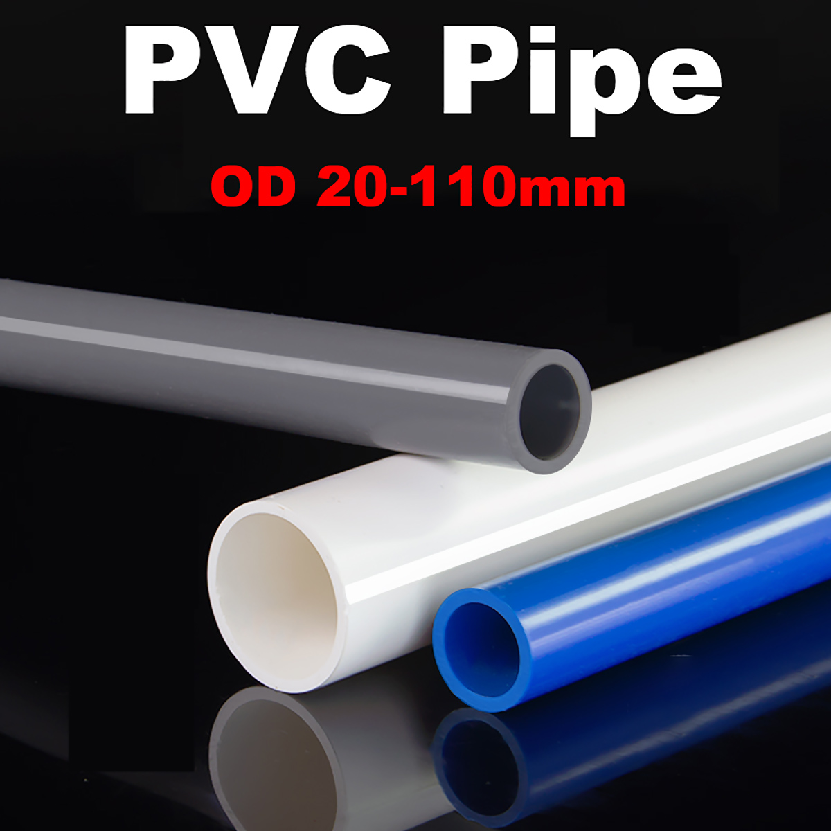 Aquarium Fish Youtube - 長さ500mm PVCプラスチックパイプ 外径20-110mm DIY水槽 アクアリウムチューブ 庭園灌漑用散水継手