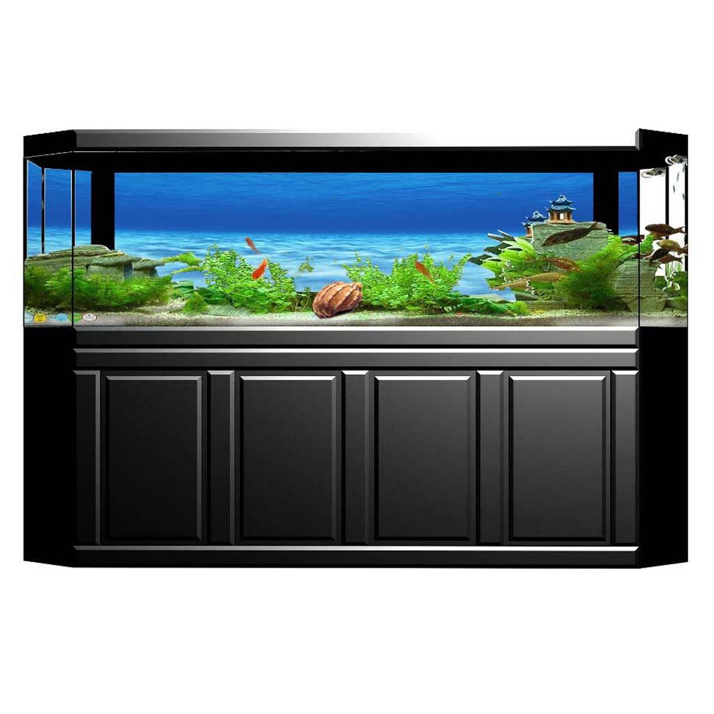 Aquarium Fish Poster - サイド装飾水族館背景ポスター魚背景静電気ステッカー、海底世界