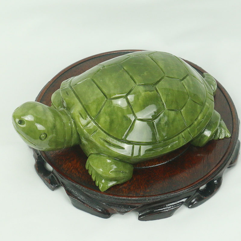 天然翡翠/亀の彫刻/家の装飾/風水装飾品/水槽玄関風水良いオ - Aquarium Fish Only のレビューと価格