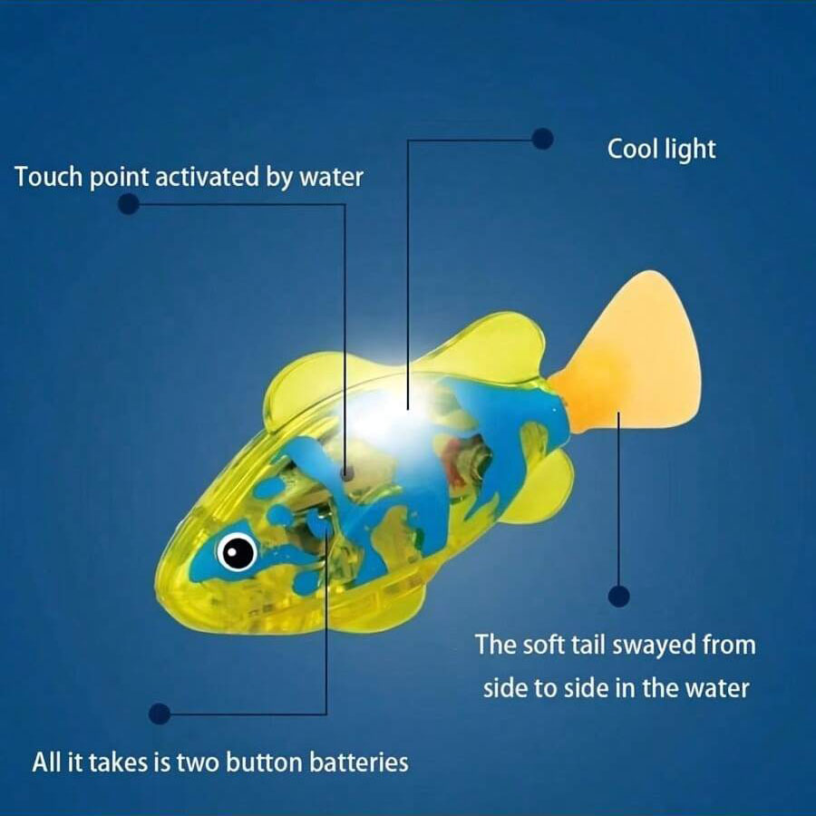 感光性のある泳ぐカクレクマノミ、リアルな電動ペットロボット魚 - Aquarium Fish Electric のレビューと価格