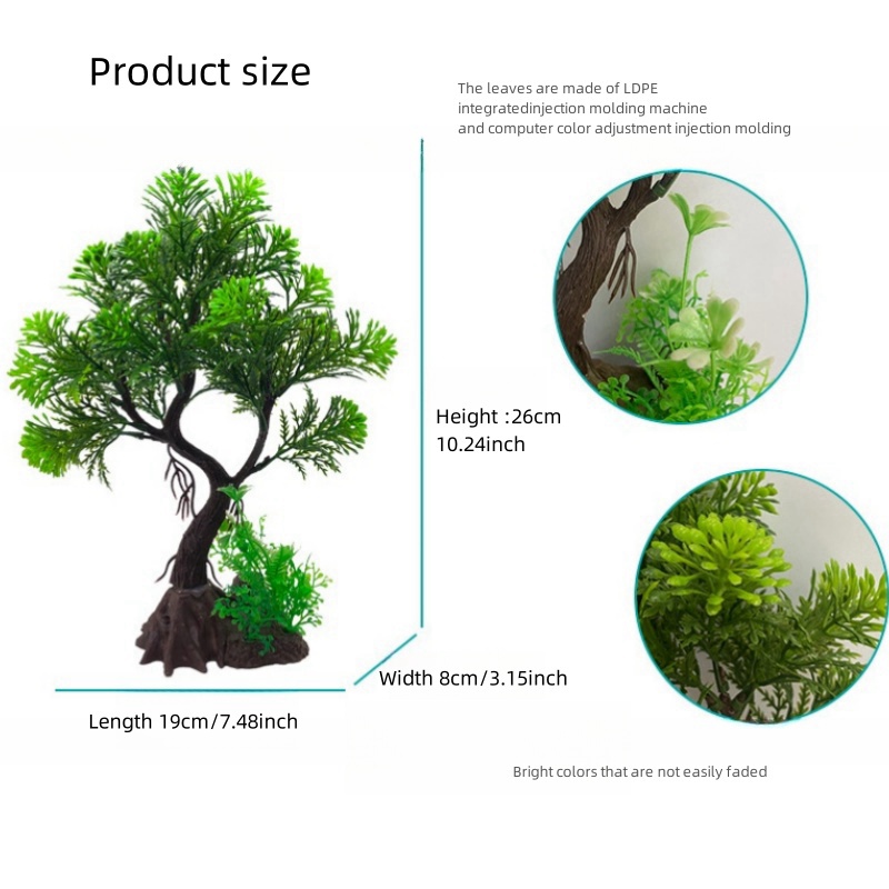 装飾的な人工植物,木,DIY,魚のタンク,イスラムの植物の草 - Aquarium Fish For Sale Online のレビューと価格