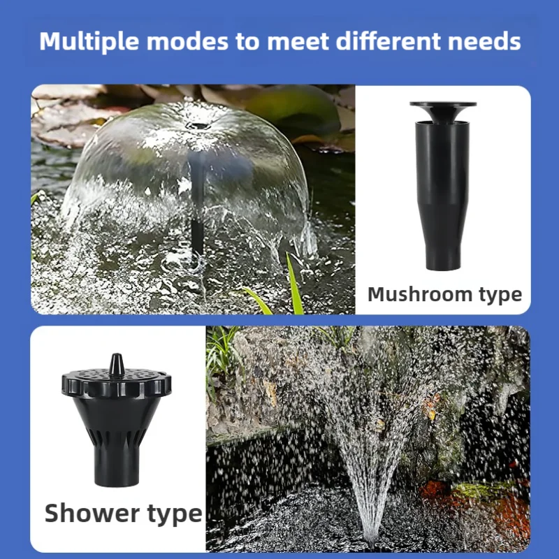 110V 220V 魚の池噴水ポンプ小型 LED ランプ噴水 - Aquarium Fish Care のレビューと価格