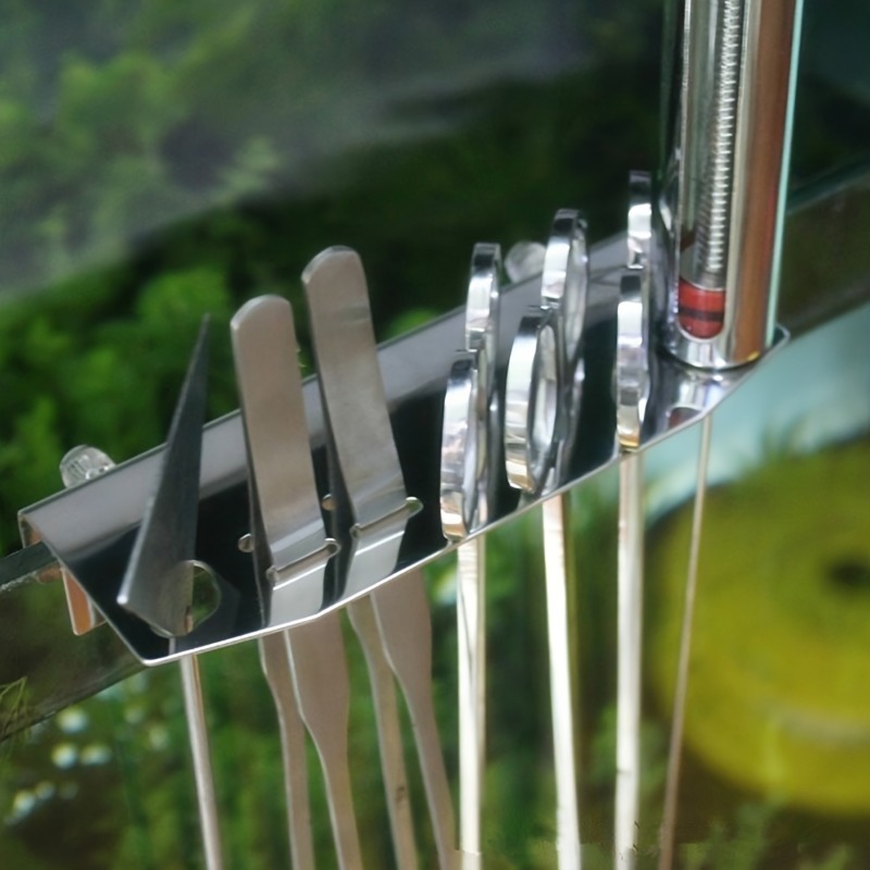 ステンレス製の水族館クリーニングツールホルダー,壁掛け水槽オ - Aquarium Fish Care のレビューと価格