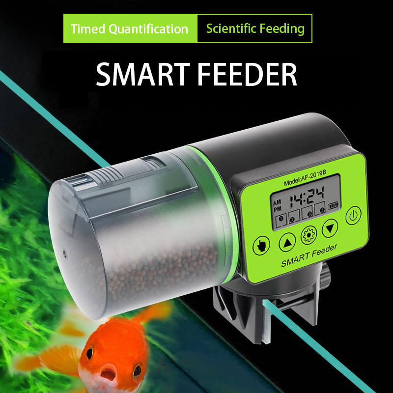 デジタル自動魚餌供給器、水槽用インテリジェントタイマー付き電 - Aquarium Fish Electric のレビューと価格