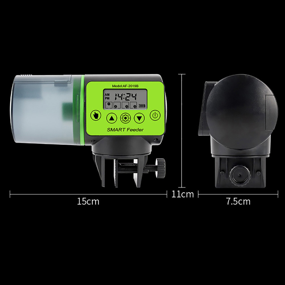 デジタル自動魚餌供給器、水槽用インテリジェントタイマー付き電 - Aquarium Fish Electric のレビューと価格