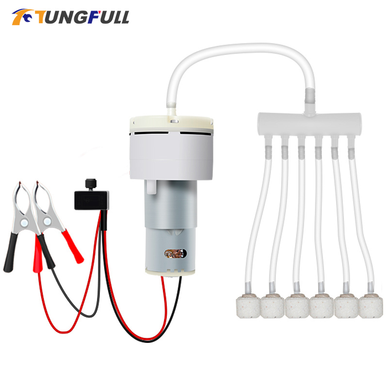 ミニ電気酸素ポンプ,12V DC,調整可能な速度,釣り用,水 - Aquarium Fish Electric のレビューと価格