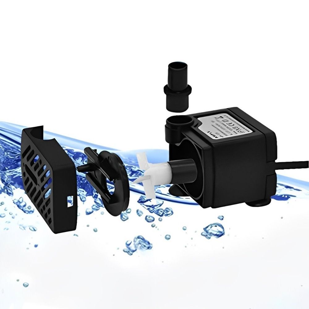 黒色水中ポンプ 超静音水槽フィルターポンプ ミニ 吸盤付き  - Aquarium Fish Care のレビューと価格
