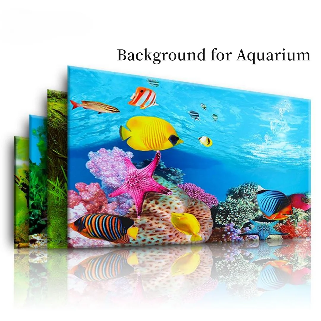 3D水族館の背景ステッカー,水槽の装飾,海洋植物,両面風景, - Aquarium Fish For Sale Online のレビューと価格