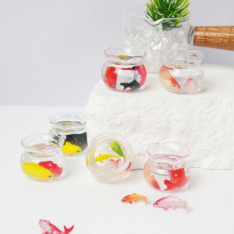 模擬プラスチック透明ミニレース花瓶モデルおもちゃの家ミニ家具 - Aquarium Fish Only のレビューと価格
