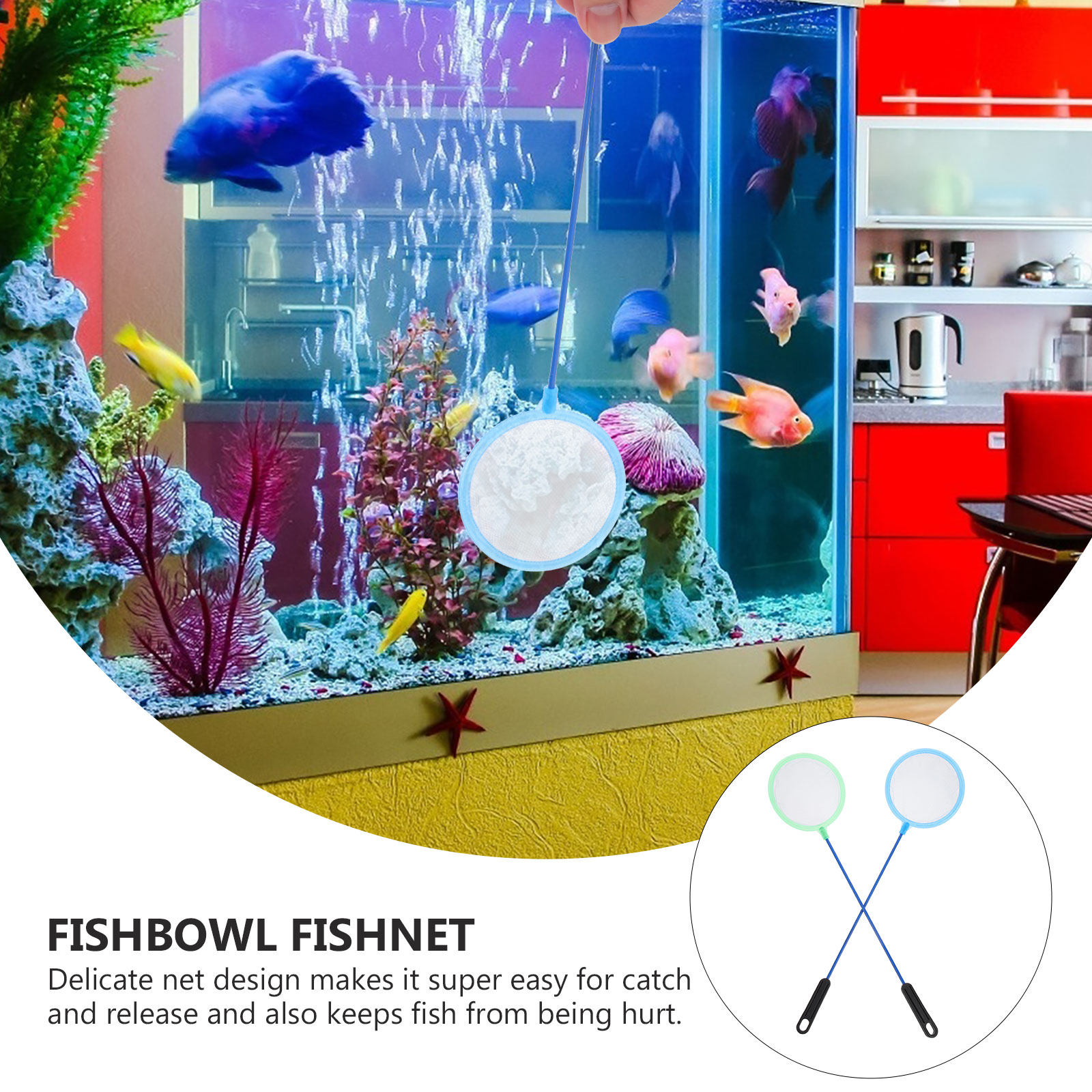 水槽用魚取り網10個セット 安全で繊細なメッシュデザイン 優 - Aquarium Fishland のレビューと価格
