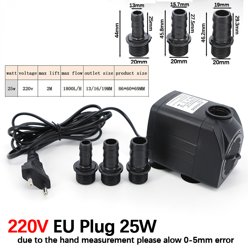 AC 220V 16W 25W 水中ウォーターポンプライト水 - Aquarium Fish Care のレビューと価格