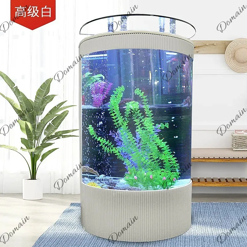B80 半円形ヨーロッパ風リビングルーム水槽 小型家庭用エコ - Aquarium Fishland のレビューと価格