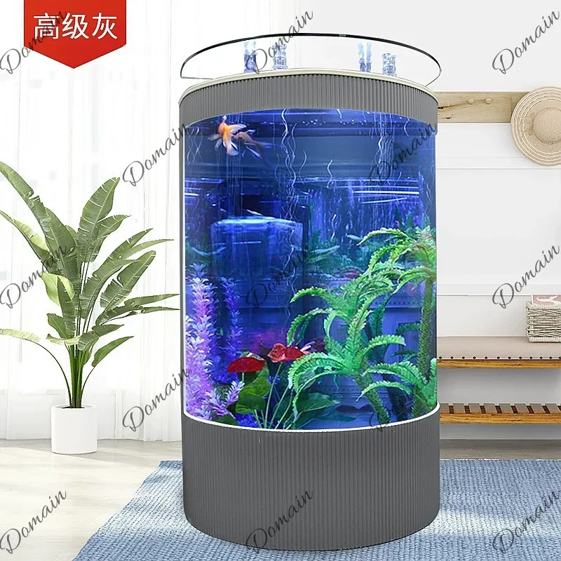 B80 半円形ヨーロッパ風リビングルーム水槽 小型家庭用エコ - Aquarium Fishland のレビューと価格