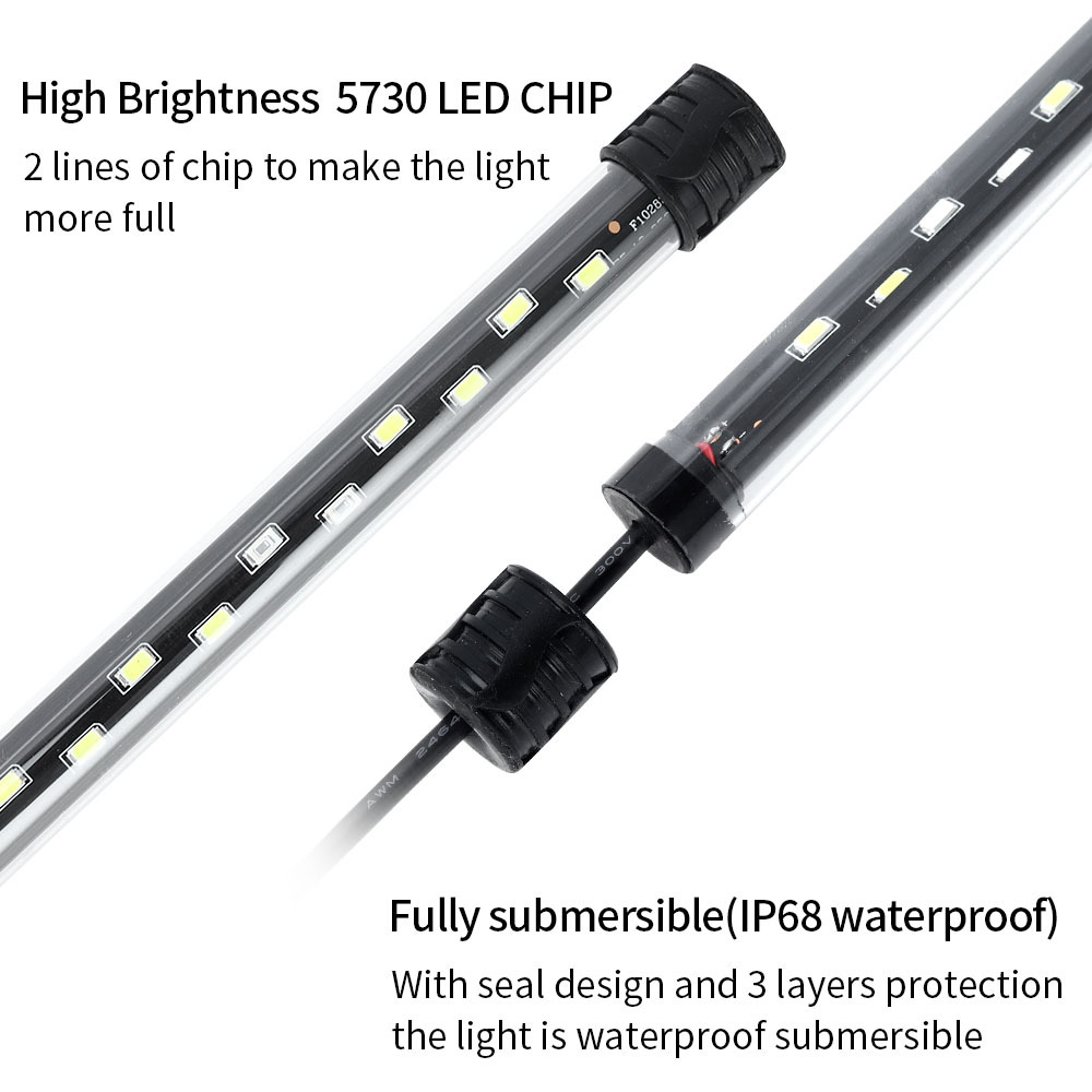 90-260V 水族館ライト LED 防水水槽クリップライト - Aquarium Fish Only のレビューと価格