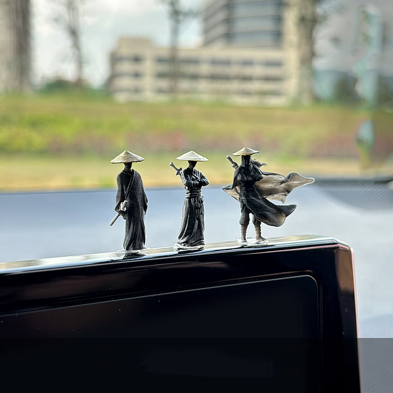 車のインテリアアクセサリー人形ミニチュア江湖騎士パビリオンボ - Aquarium Fish Accessories のレビューと価格