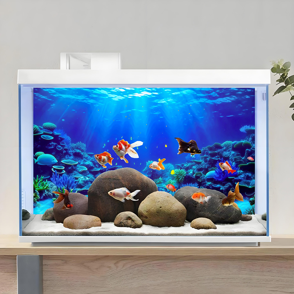 コーラルパラダイス、水槽背景画、水槽ステッカー、爬虫類水槽ス - Aquarium Fish Paradise のレビューと価格