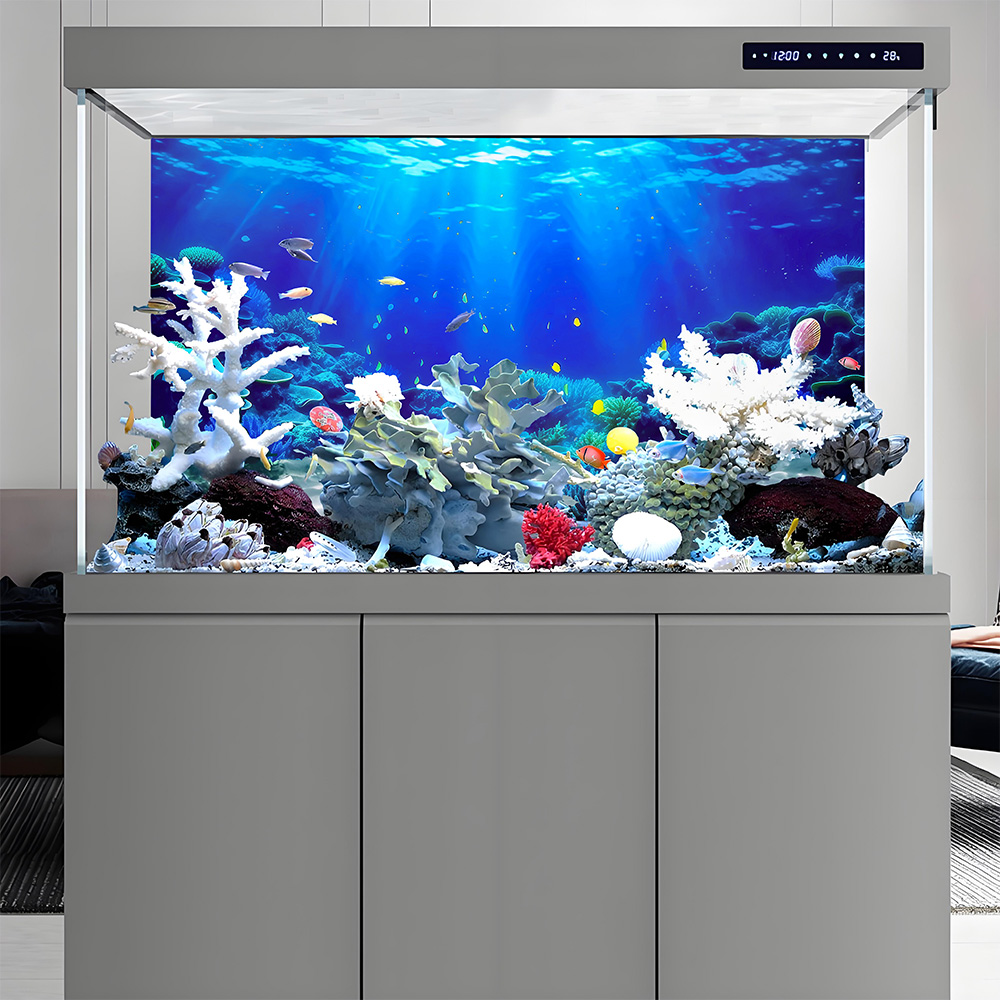 コーラルパラダイス、水槽背景画、水槽ステッカー、爬虫類水槽ス - Aquarium Fish Paradise のレビューと価格