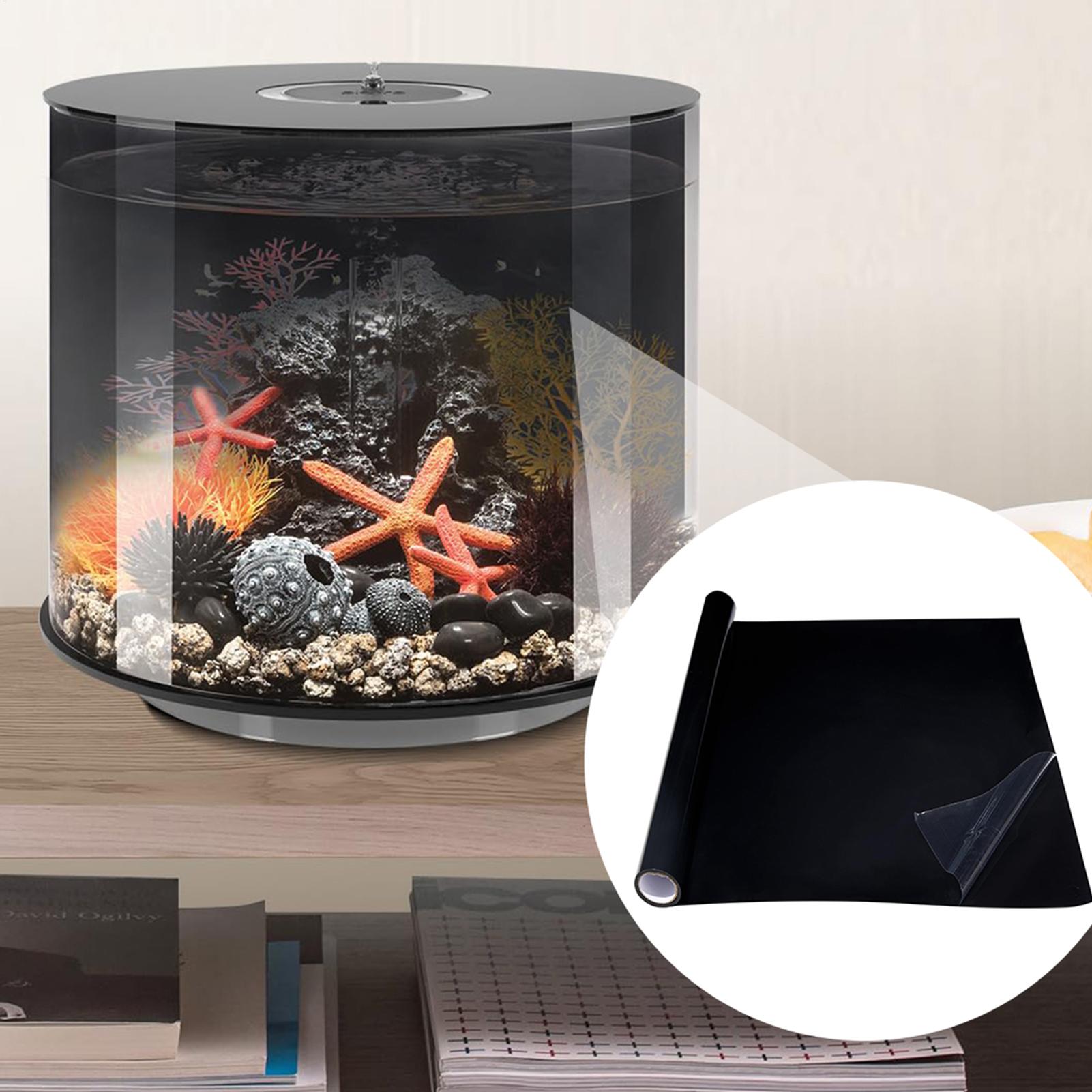 水槽背景 静電気吸着式 ブラック水槽背景幕 水槽ポスター 水 - Aquarium Fish Poster のレビューと価格