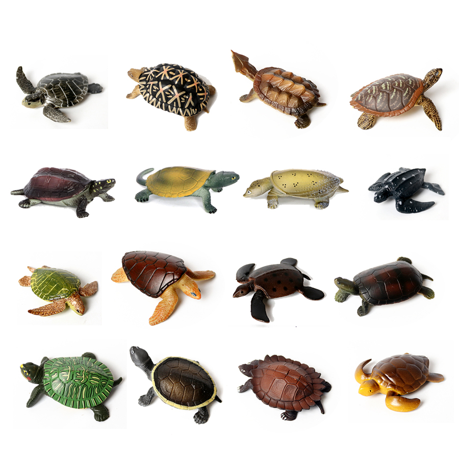 リアルなミニチュア潜水艦海タートルモデル、海の動物亀の置物、 - Aquarium Fish Accessories のレビューと価格